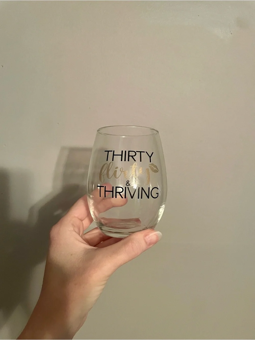 “30” Stemless Wine Glass
